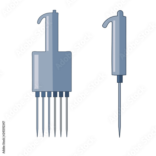 Automatic pipette set.
