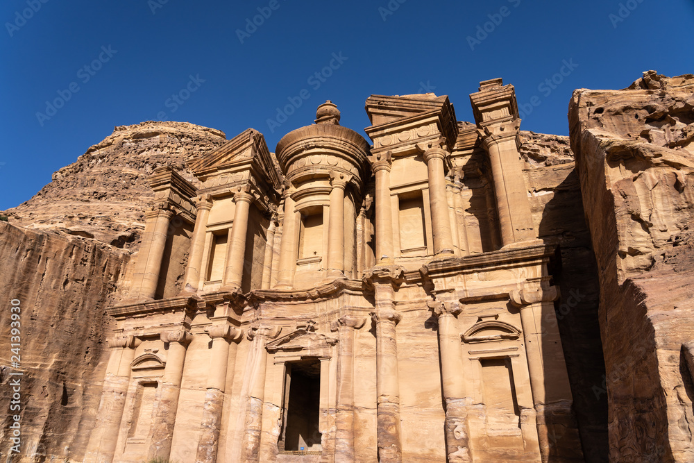The Monastery in Petra, one of seven wonders in the world, Jordan