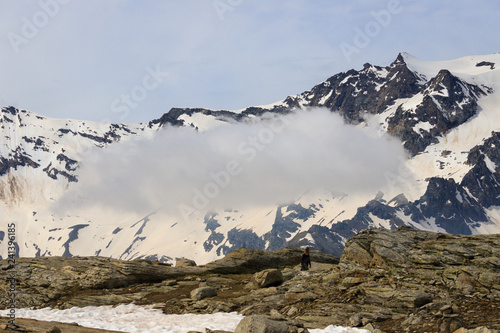 paesaggio alpino al colle del Nivolet, nel parco nazionale del Gran Paradiso