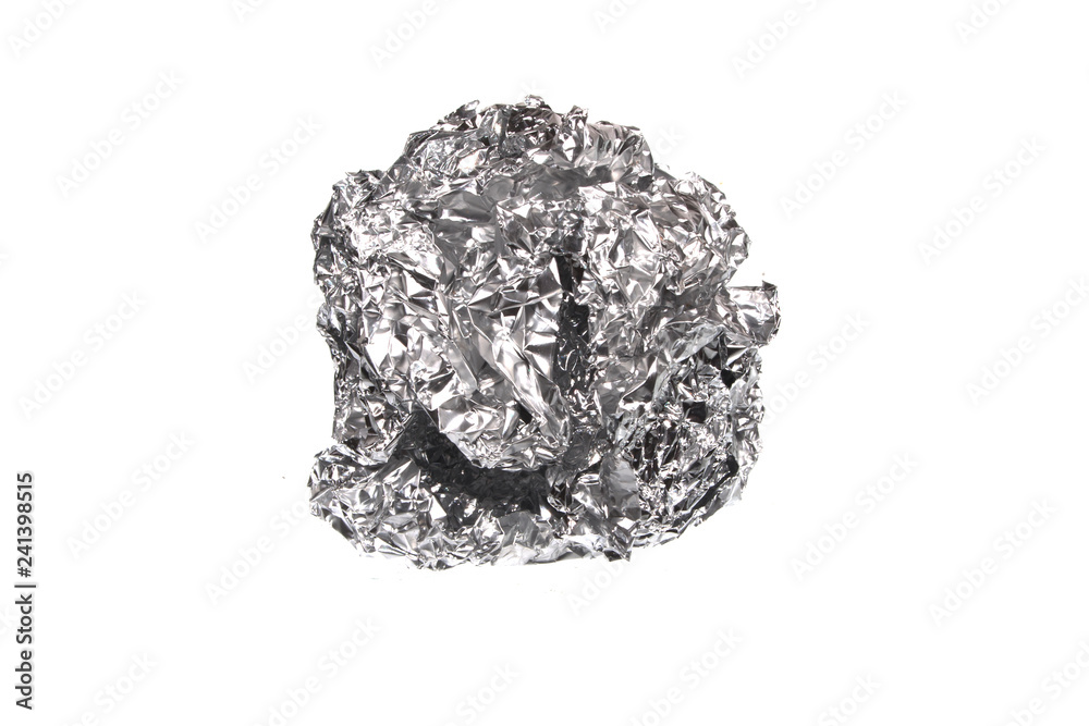 crumpled metal isolated on white background crumpled metal isolated on white background