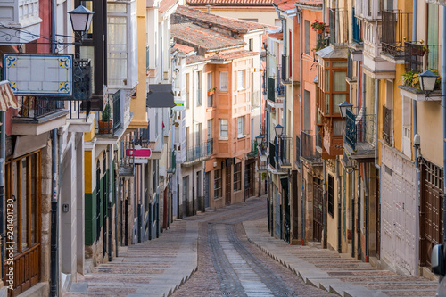 beautiful balboraz street of zamora, Spain © jon_chica