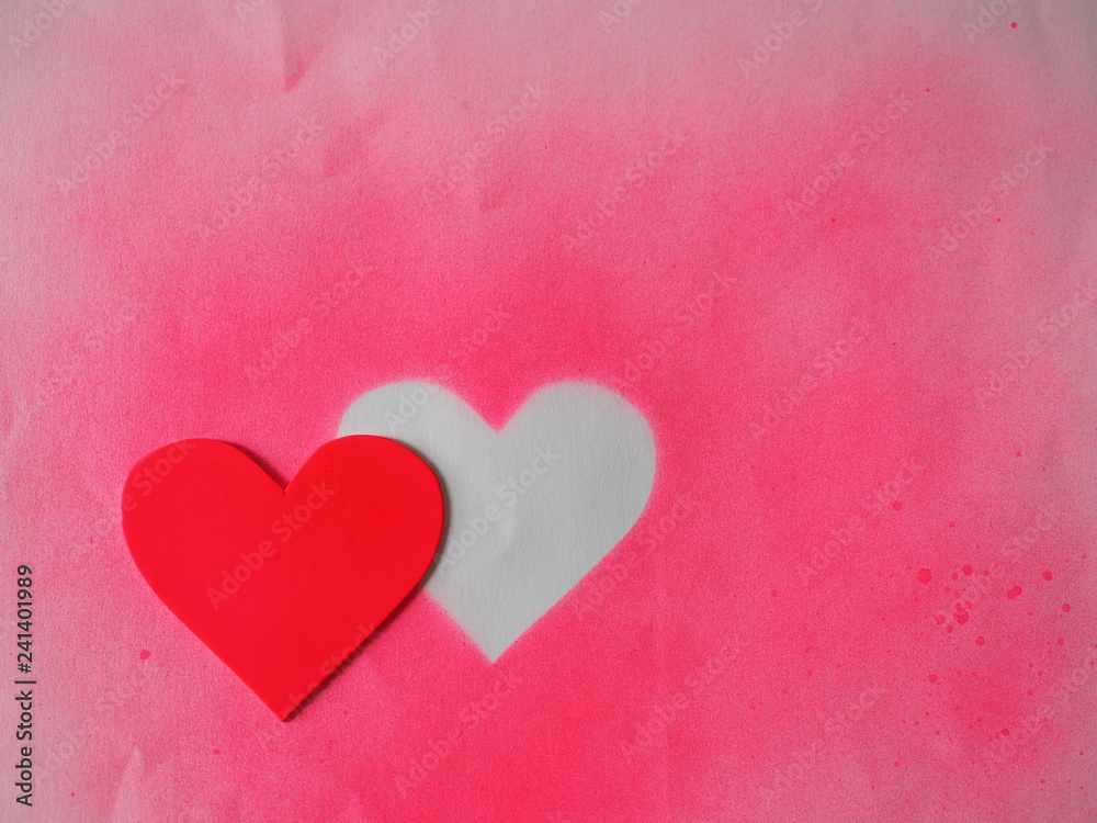 Red LOVE Valentine symbol heart space for write Red LOVE Valentine symbol heart space for write