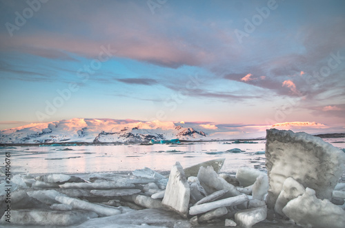 Clacier in Iceland - Jökulsárlón photo