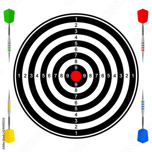 vector icon with darts for your design