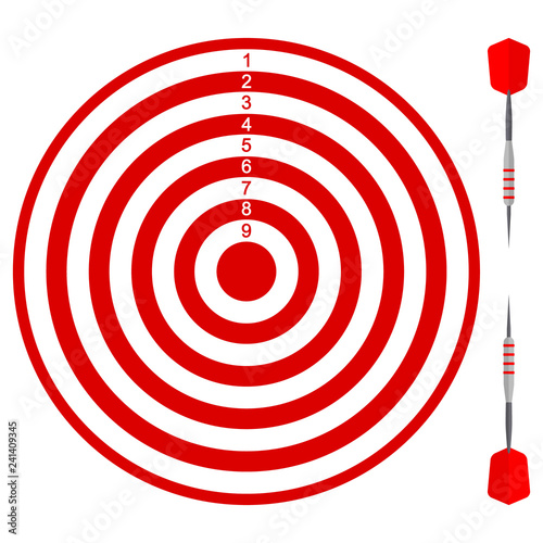 vector icon with darts for your design