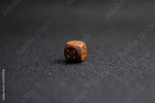 wooden game dice