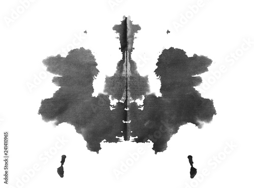 Konstfotografi Photo Rorschach inkblot test isolated on white background