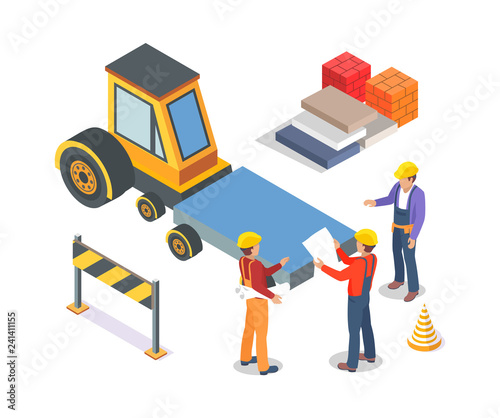 Construction Industrial Machinery and Workers