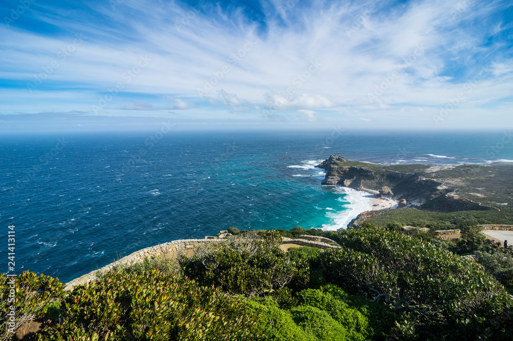 South Africa, Cape of Good Hope, rocky cliffs on Cape point South Africa, Cape of Good Hope, rocky cliffs on Cape point