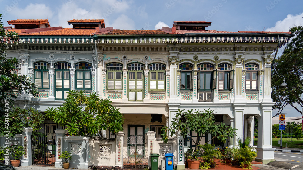 Colorful Peranakan House at Katong, Singapore