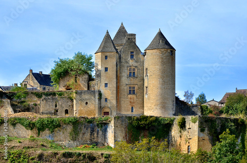 Castle of Salignac-Eyvigues, a commune in the Dordogne department in Nouvelle-Aquitaine in southwestern France. photo