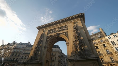 Saint Denis arch monument Paris 4K photo