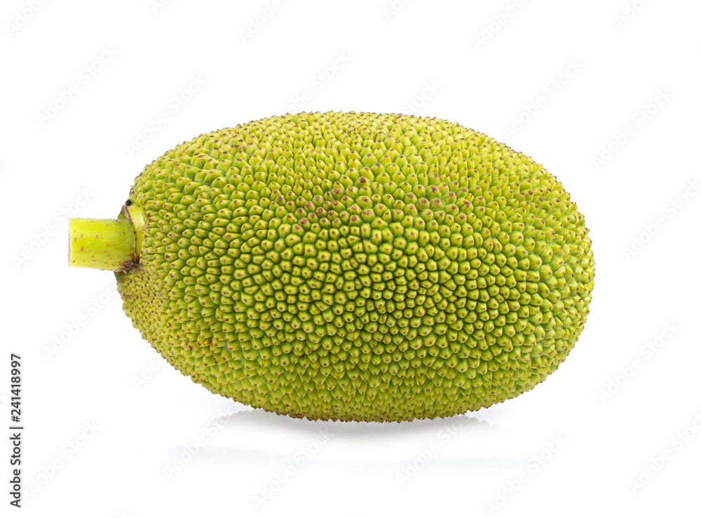 young jack fruits on white background young jack fruits on white background