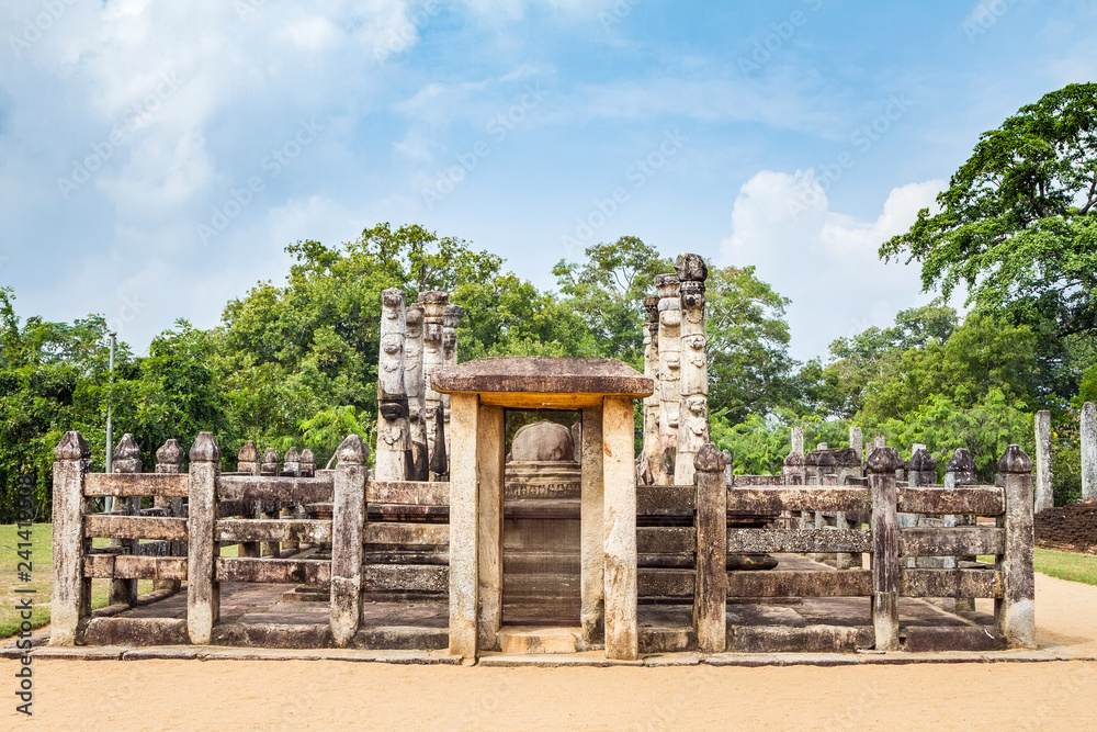Fototapeta premium Sri Lanka, Polonnaruwa, Royal Palace of King Parakramabahu