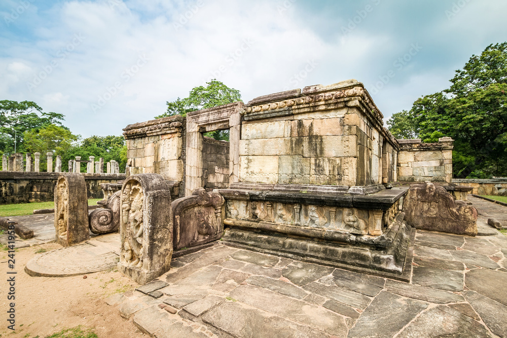 Sri Lanka, Polonnaruwa, Royal Palace of King Parakramabahu