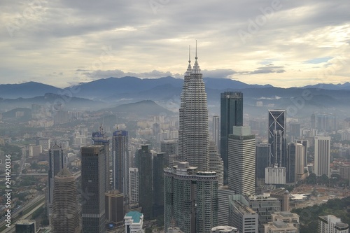 City view from the height