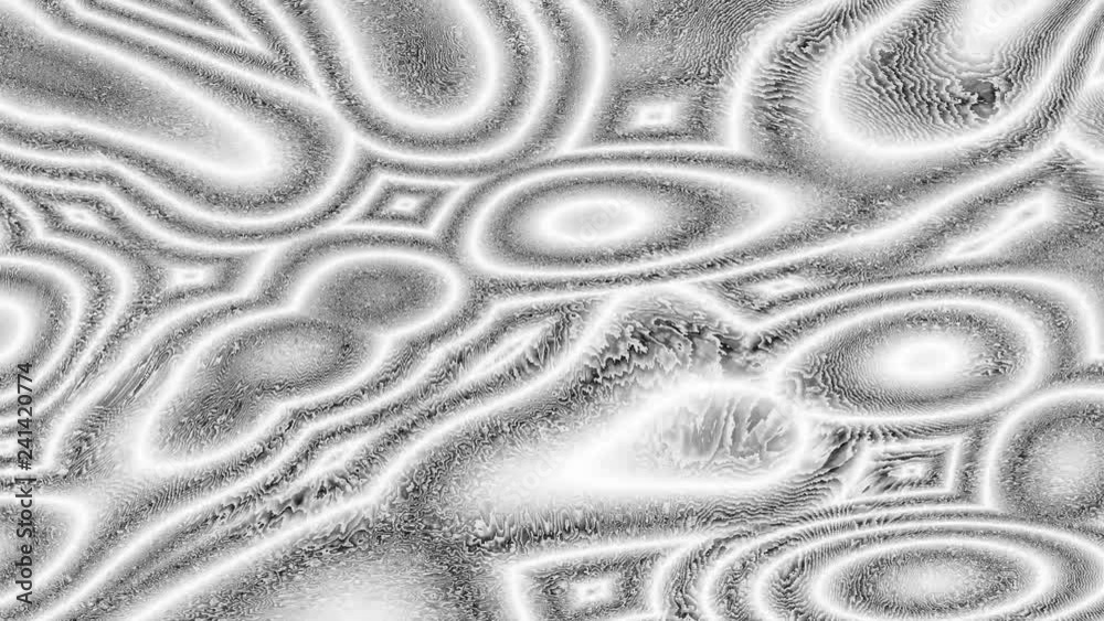Noise circle black and white animation liquid colorful shapes. Different color flare background