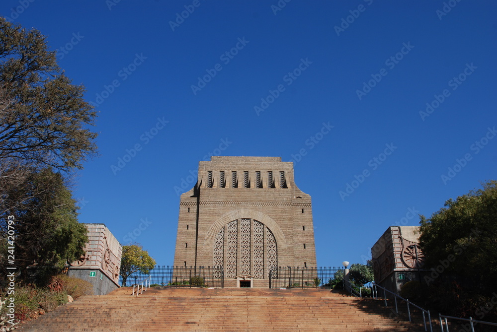 The impressive Voortrekker Monument on the outskirts of Pretoria in South Africa