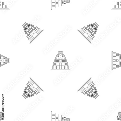 Hindi temple icon. Outline illustration of hindi temple vector icon for web design isolated on white background