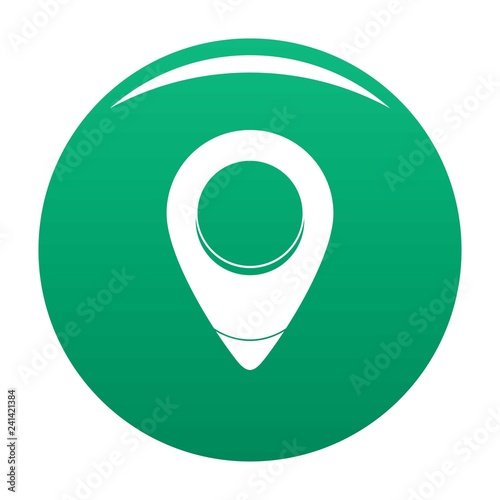 Fixation pin icon. Simple illustration of fixation pin vector icon for any design green