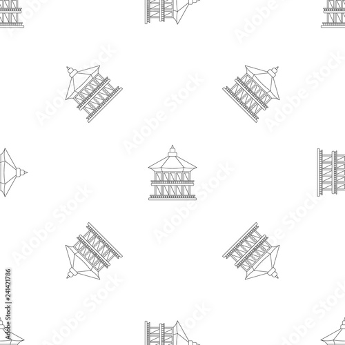 Taiwan temple icon. Outline illustration of taiwan temple vector icon for web design isolated on white background