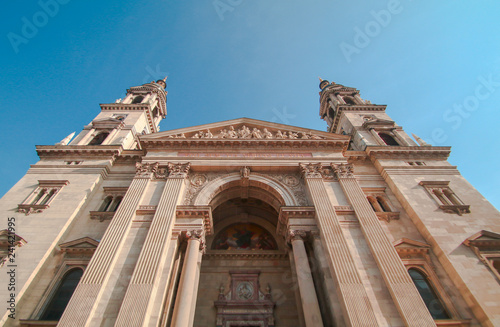 Front of St. Stephen s Basilica  Budapest Cathedral