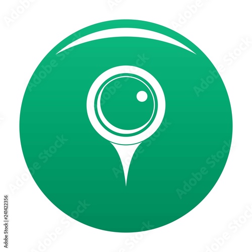 Locate pin icon. Simple illustration of locate pin vector icon for any design green