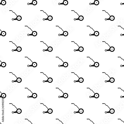 Electric grass cutter pattern seamless vector repeat geometric for any web design