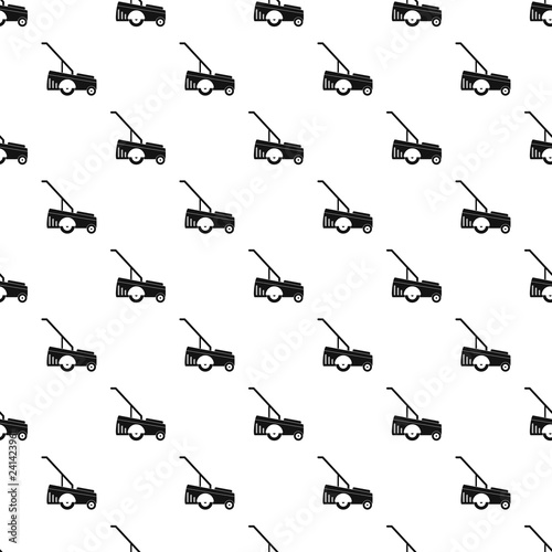Motor grass cutter pattern seamless vector repeat geometric for any web design