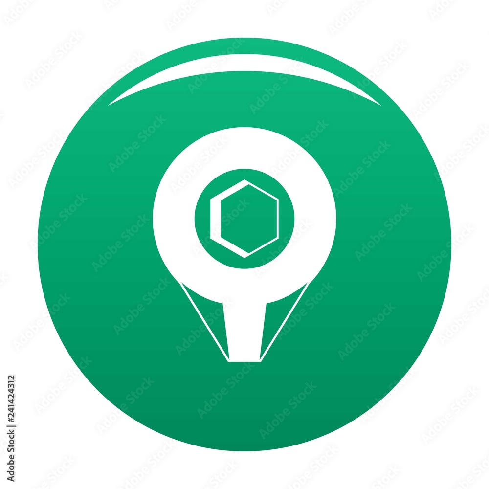 Mark pin icon. Simple illustration of mark pin vector icon for any design green Mark pin icon. Simple illustration of mark pin vector icon for any design green