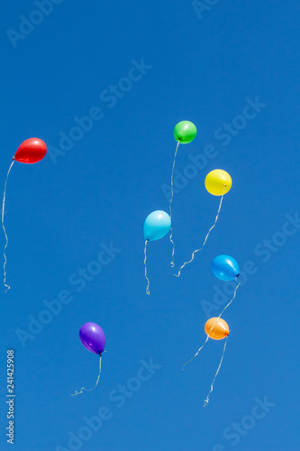 Balloons in the sky 