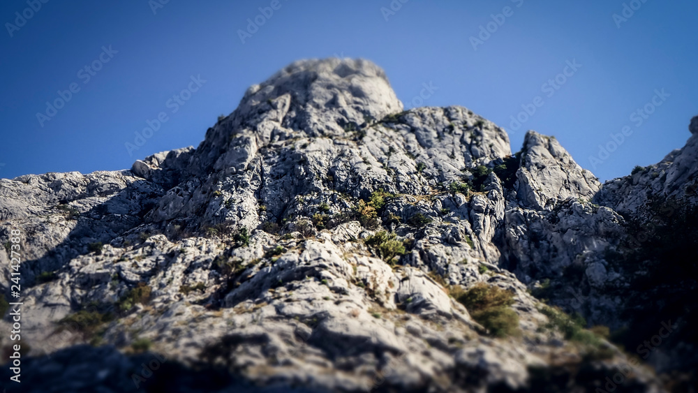 Top of a Peak within the Biokovo Mountains on the Way to the Sveti Jure in Makarska, Croatia
