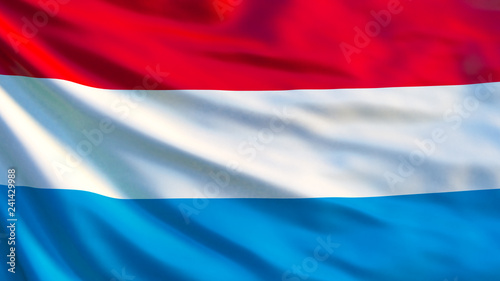 Free Download Luxembourg flag. Waving flag of Luxembourg 3d illustration - GFXLoad