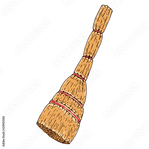 Broom. Vector of a broom.