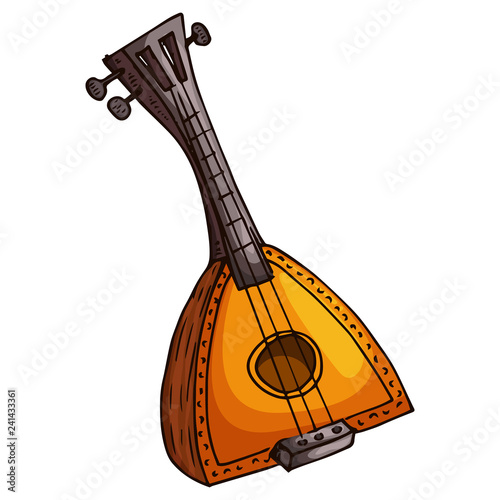 Balalaika. Vector illustration of a balalaika. Russian musical instrument balalaika.