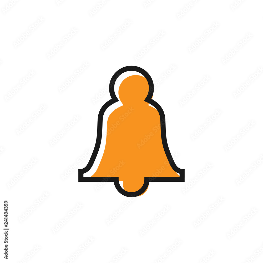 Bell notification graphic icon design template illustration Bell notification graphic icon design template illustration