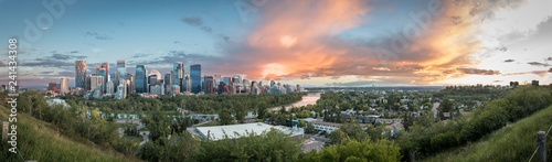Calgary at sunset photo
