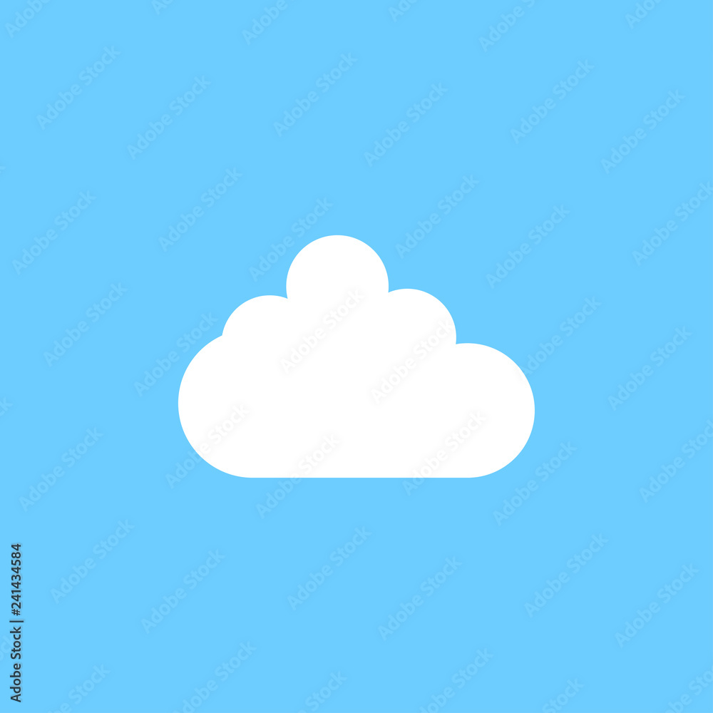 White cloud graphic icon design template illustration White cloud graphic icon design template illustration