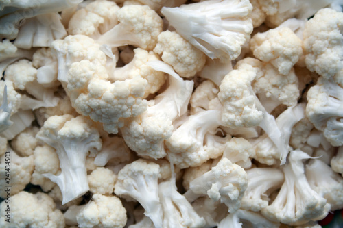 Heap of white cauliflower