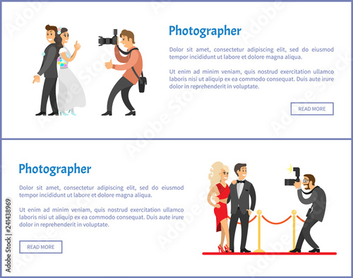 Wedding Photographer and Paparazzi Web Banners Set