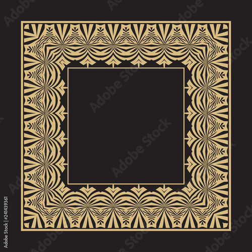 Geometrical rectangular ornament.