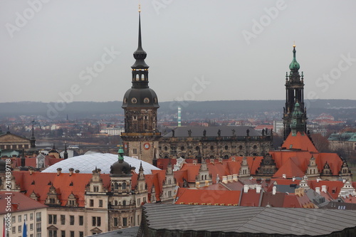 Blick zum Residenzschloss in Dresden