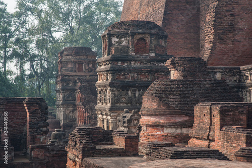 NALANDA, BIHAR, INDIA Ruins of the ancient Buddhist monastery Mahavihara , which was also a leading teaching institution under the Gupta Empire during the 5. and 6. century