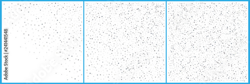 Silver polka dot confetti celebrations. Simple festive modern de