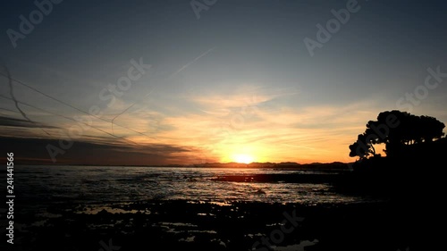 The renega in Benicasim at sunset, Spain