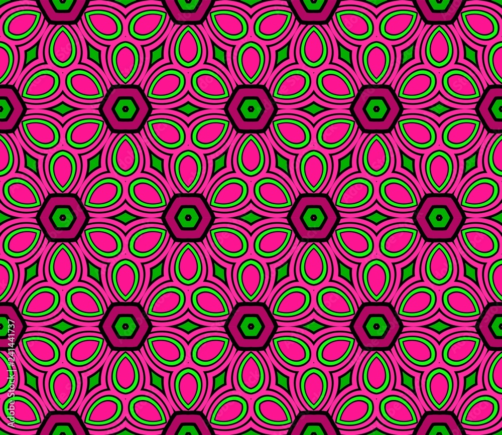 Seamless Geometrical Floral Texture. Vector Illustration. For Design, Wallpaper, Fashion, Print. Gradient color Seamless Geometrical Floral Texture. Vector Illustration. For Design, Wallpaper, Fashion, Print. Gradient color