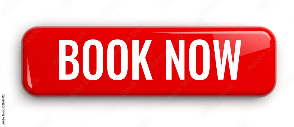 Book Now Red Button Isolated on White Book Now Red Button Isolated on White