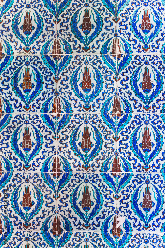 Photo of Iznik (mosaic) tiles of Istanbul