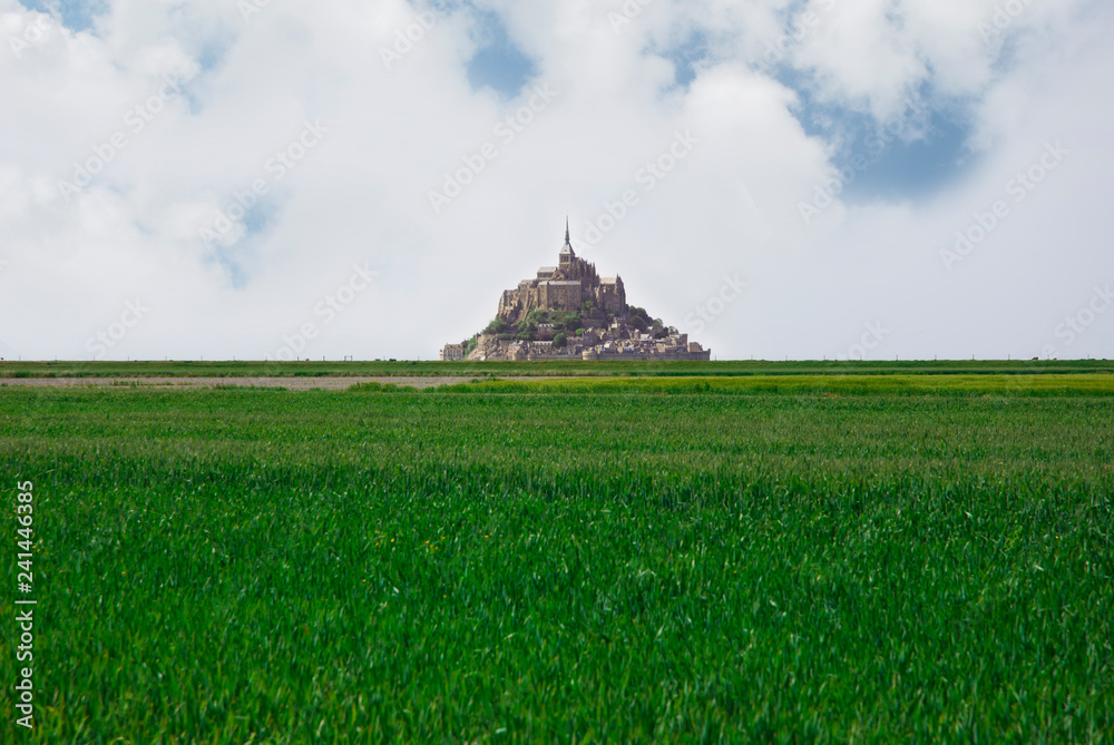 Panoramic view of Le Mont Saint Michele, france