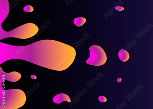 Abstract liquid lava lamp colorful background design